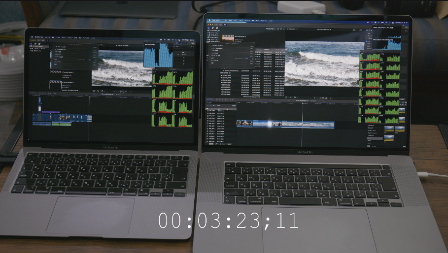 Apple シリコン搭載M1 MacaBookは動画編集では驚くほど速くは無い