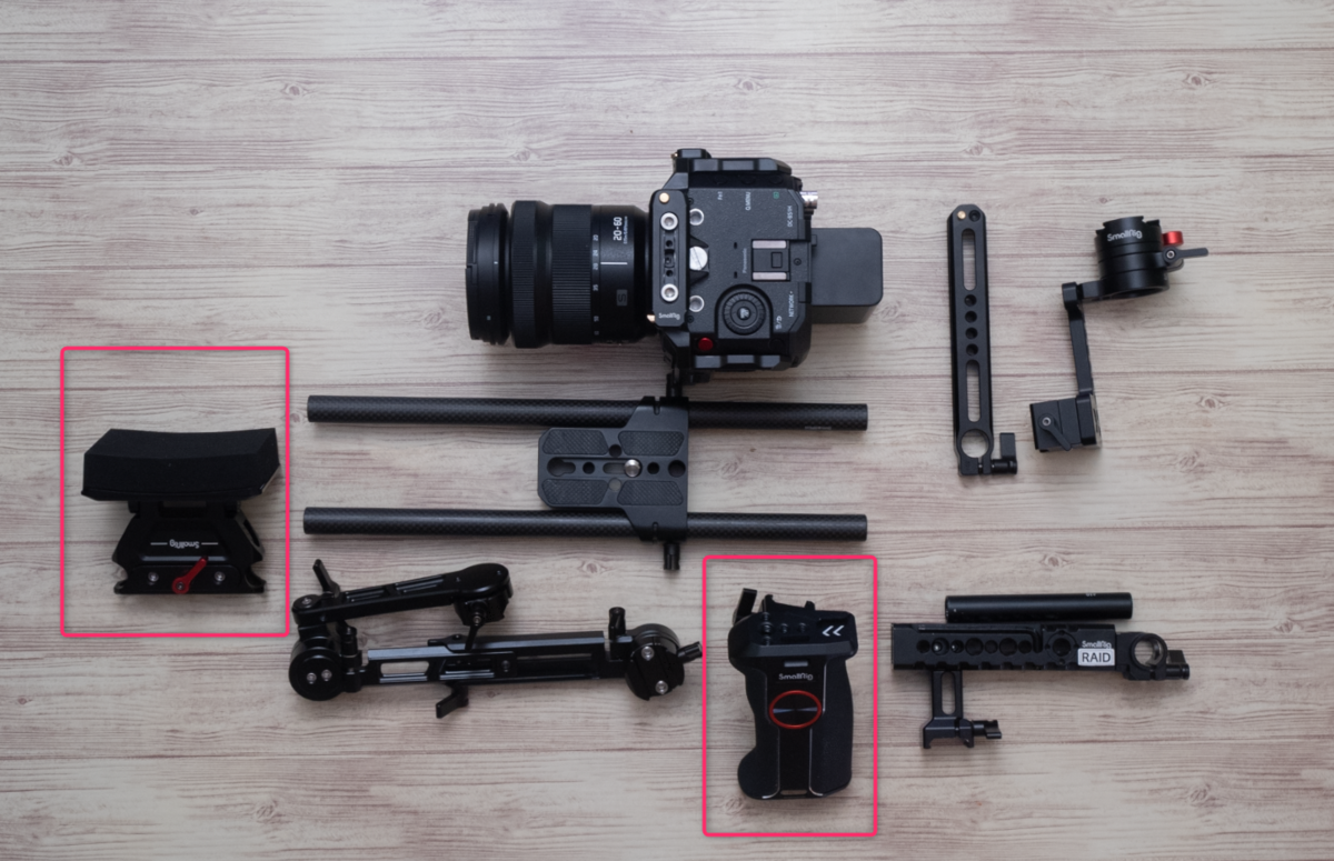 LUMIX BGH1/BS1H + Portkeys LEYE SDI + SmallRigのメカメカしい姿 
