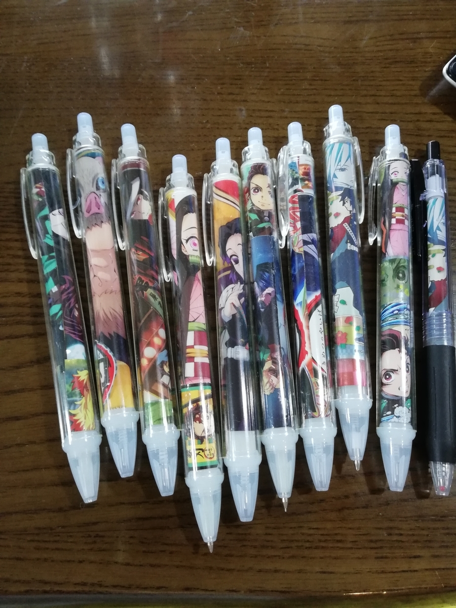 鬼滅の刃のボールペンを100均グッズでハンドメイドしてみた ゆり こちょの育児パパブログ 鬼滅の刃のボールペンを100均グッズでハンドメイドしてみた ゆり こちょの育児パパブログ