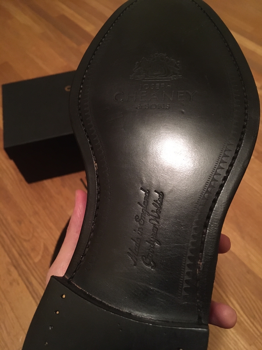 Cheaney】英国高級靴チーニーの外羽根プレーントゥ「Alderton