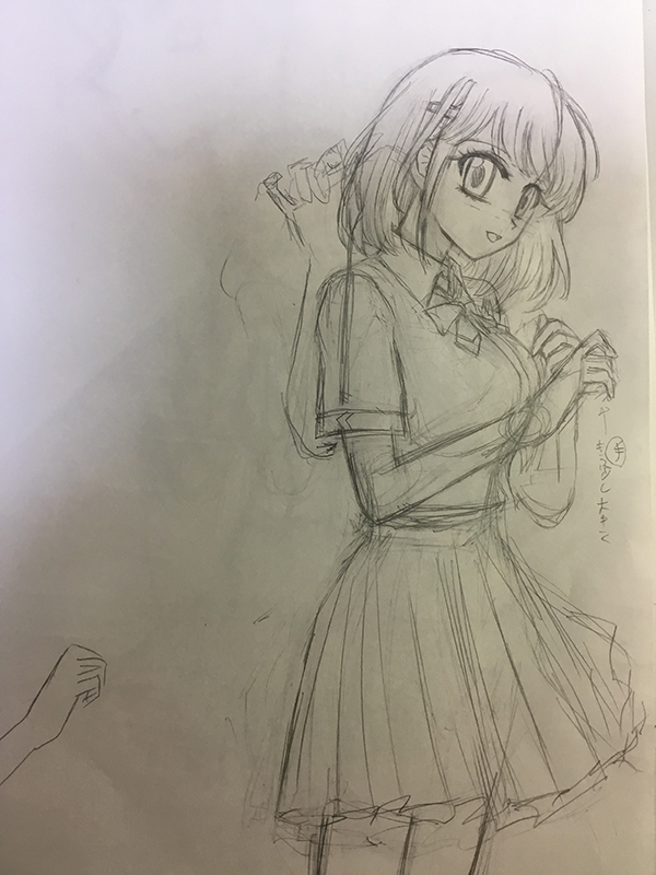 アナログで下絵を描こう コラボイラスト下描していく イラスト Sungenのイラスト練習ブログ アナログで下絵を描こう コラボイラスト下描していく イラスト Sungenのイラスト練習ブログ