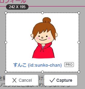 AwesomeScreenshotキャプチャー範囲指定