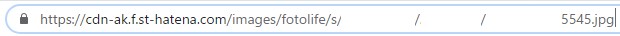 アップロードした画像のアドレス