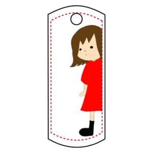 【オリラボマーケット】のぞき見すんこ　アクリルキーホルダータグ型
