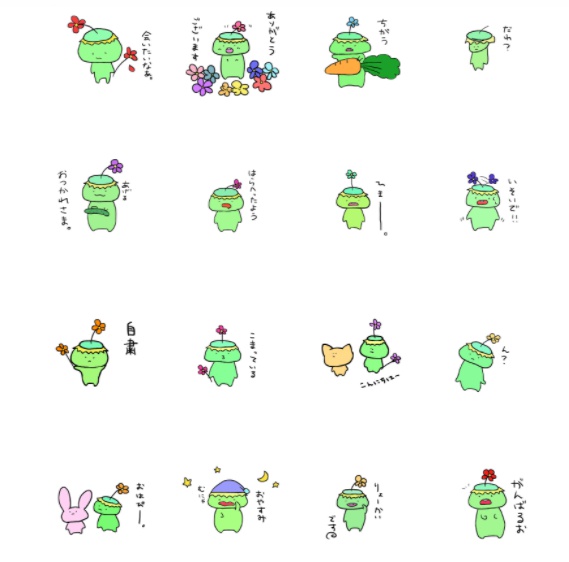 ゆるいかっぱスタンプ概要