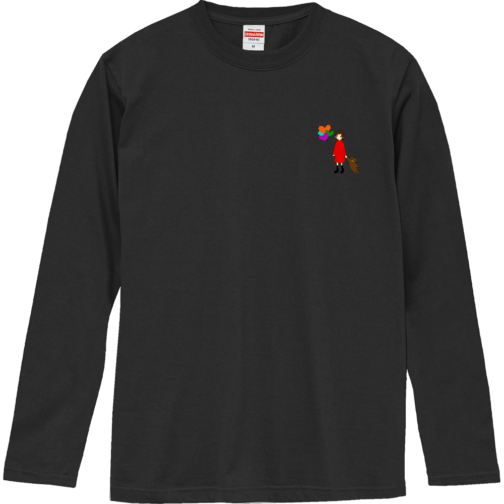 【オリラボマーケット】くまさんとお散歩すんこロングスリーブTシャツ