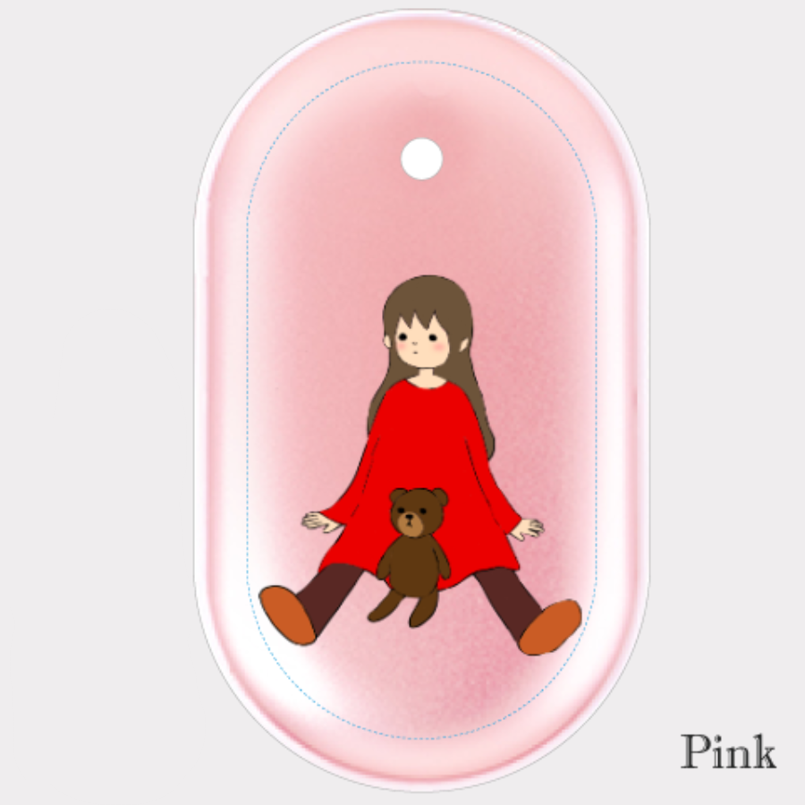 【BASE】くまさんと一緒すんこ　楕円型充電式カイロ（電気カイロ）