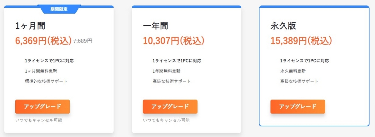 プランと価格