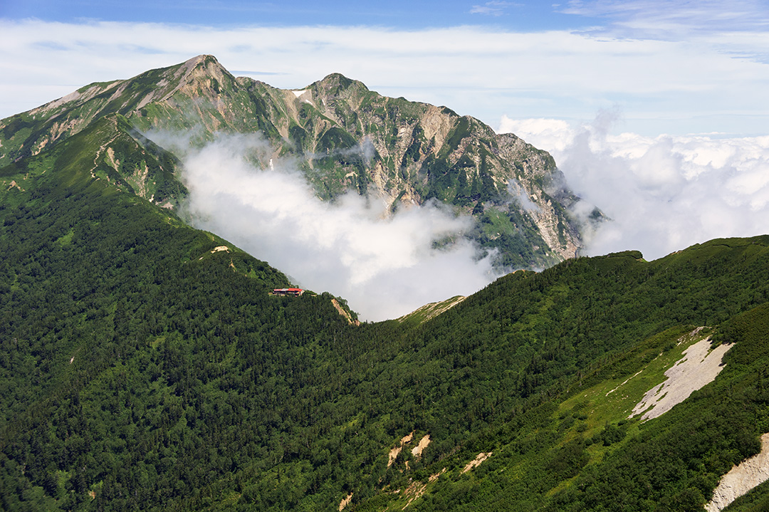 爺ガ岳から見た鹿島槍