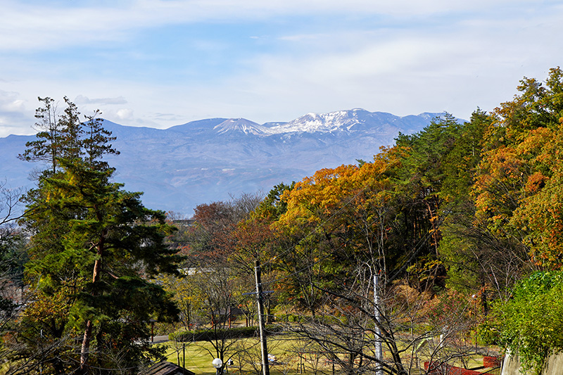 f:id:sunsun_fine:20191207010252j:plain 信夫山公園から吾妻連峰