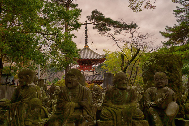 喜多院の多宝塔と五百羅漢