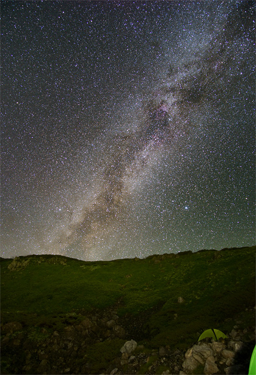 白馬岳の星空