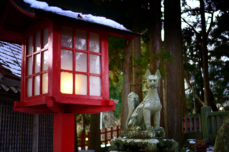 志波古稲荷神社のきつね様