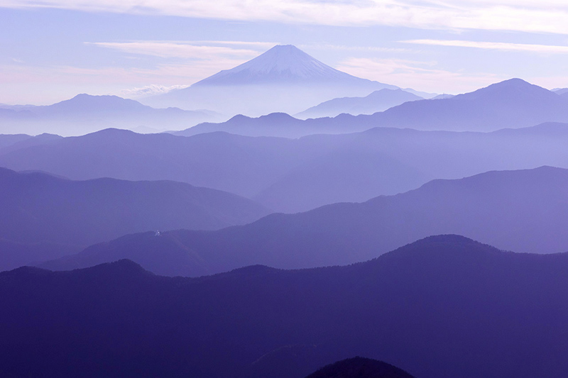 奥多摩から富士山