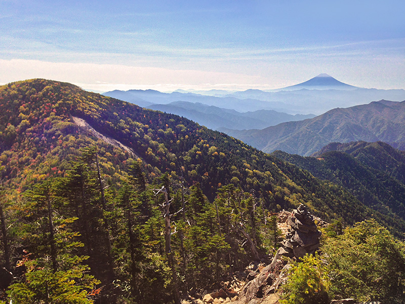 甲武信岳から富士山