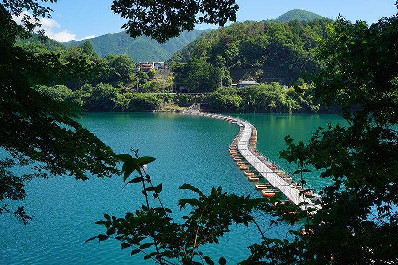 麦山浮橋を振り返る