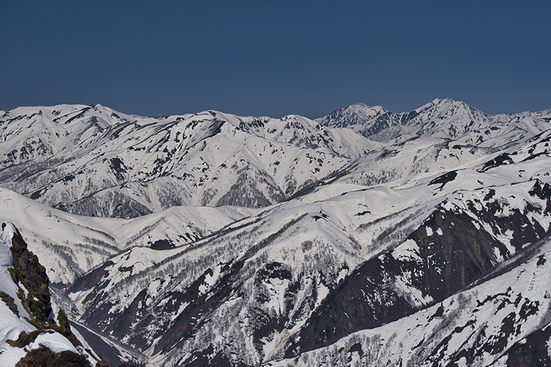 巻機山と越後三山