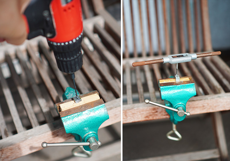 穴あけ&タップ切り