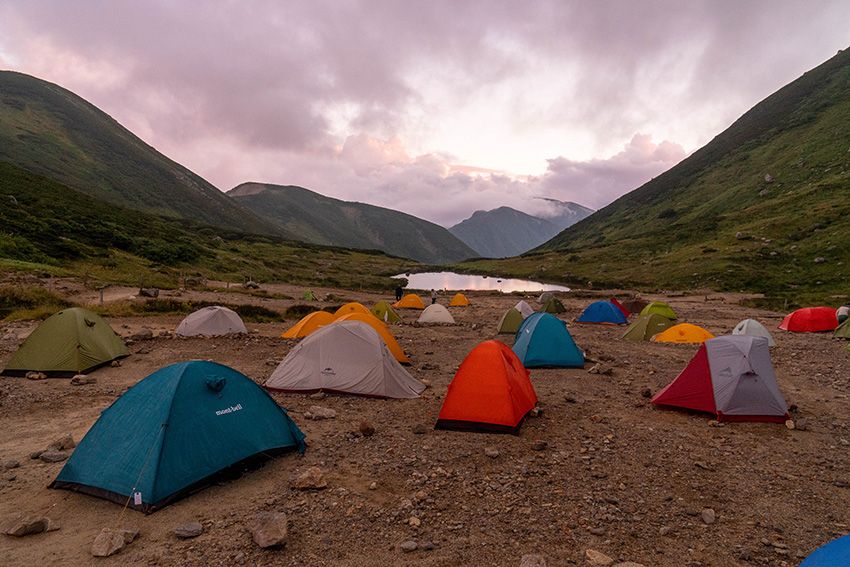 双六小屋テント場