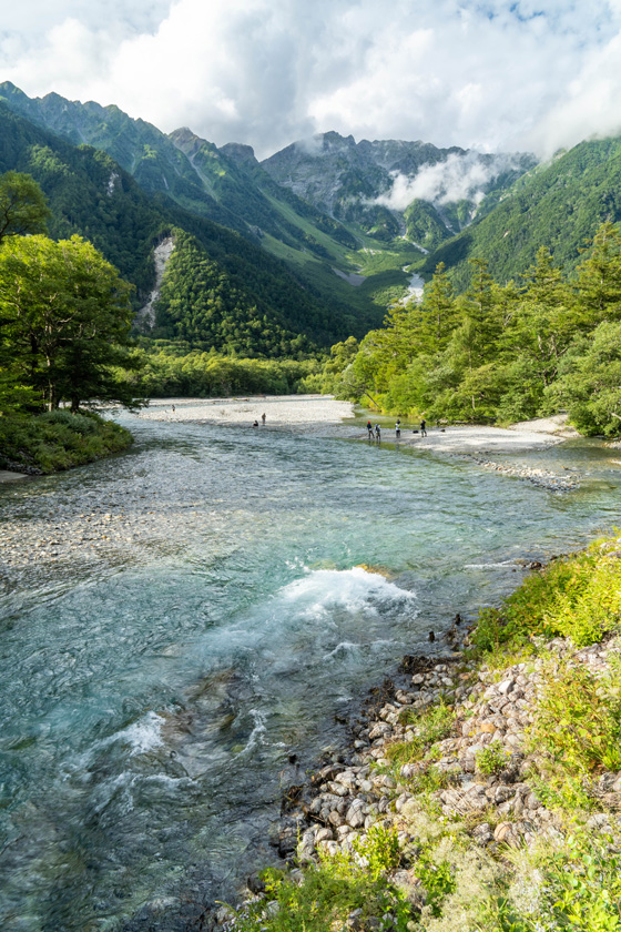 梓川と穂高