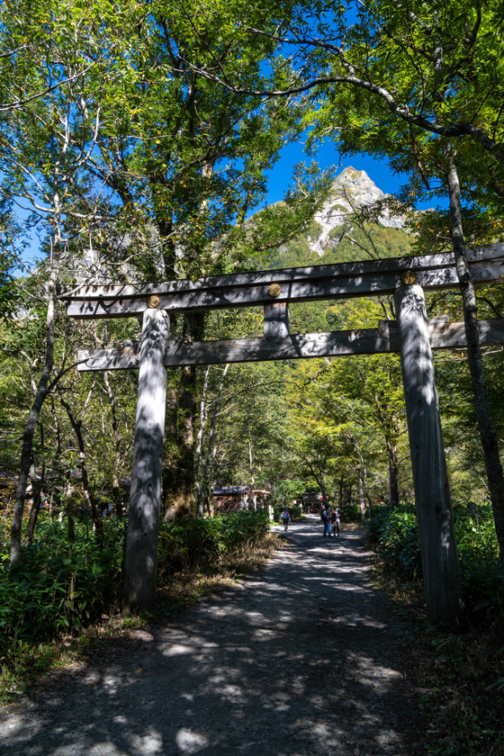 穂高神社奥宮鳥居
