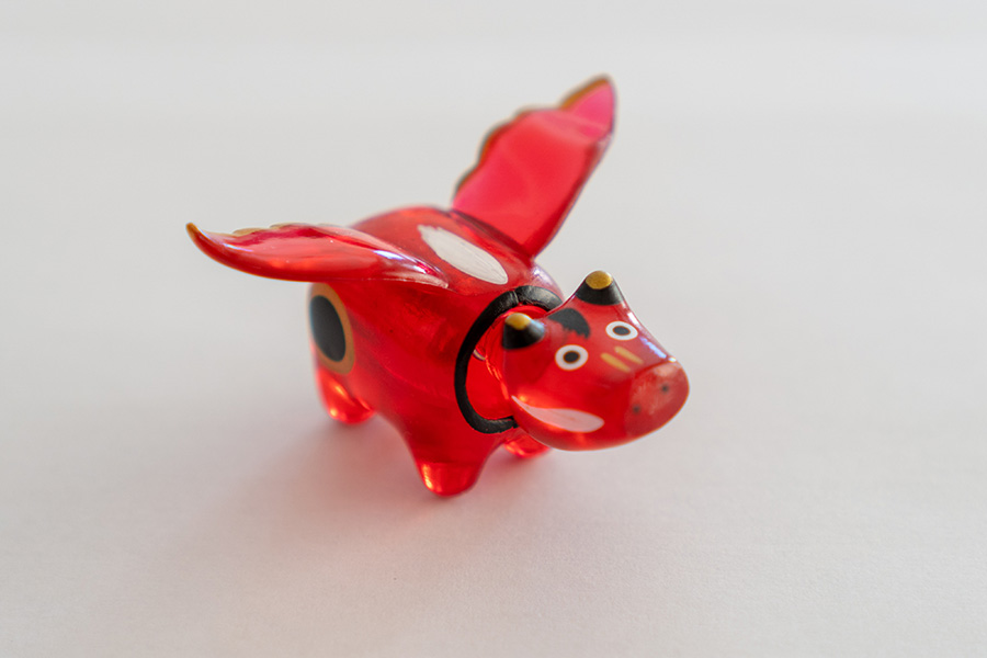 神獣ベコたち––会津の郷土玩具，あかべこがパワーアップして登場