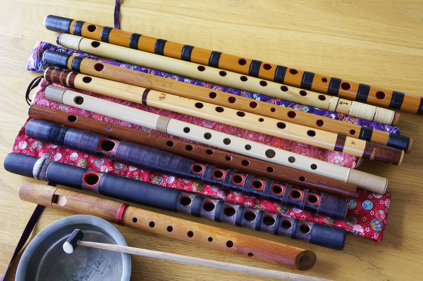 篠笛，龍笛，能管