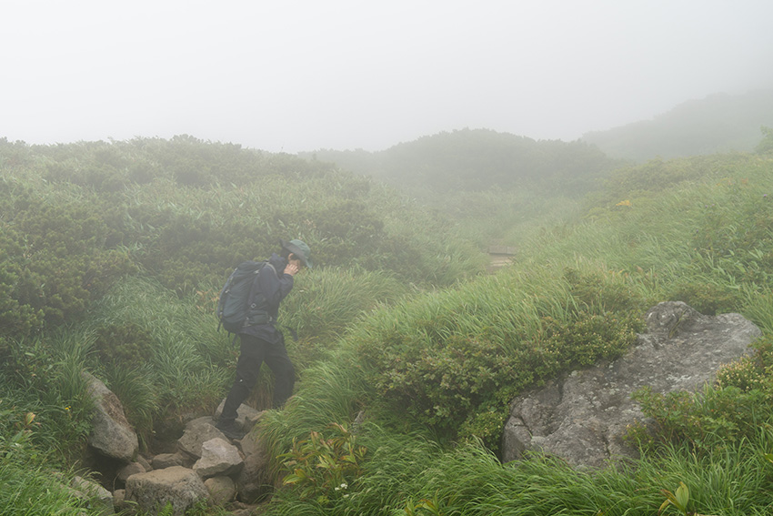 ガスの中を歩く