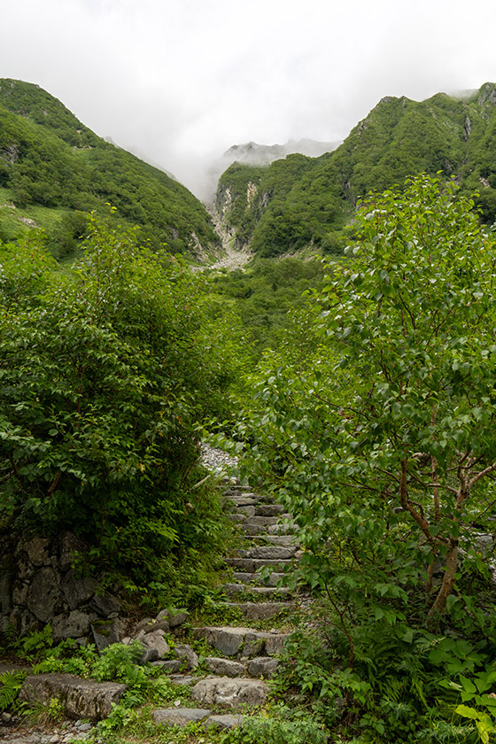 岳沢小屋に到着