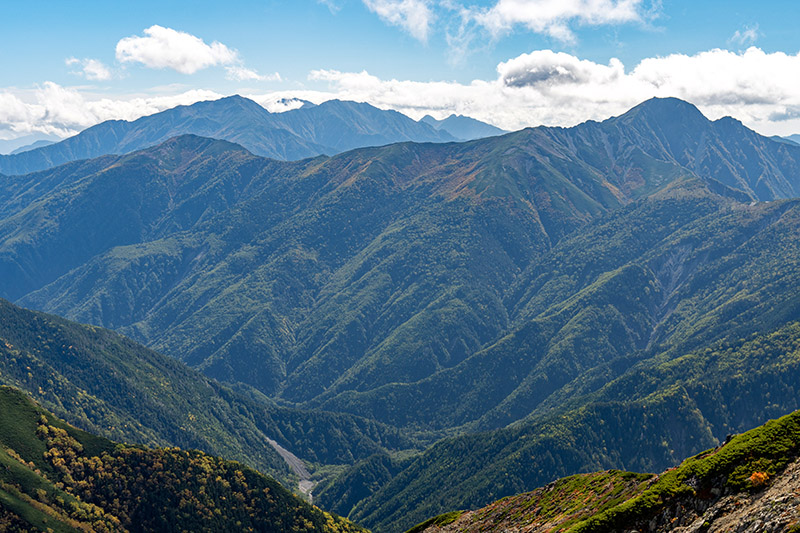 塩見岳と悪沢岳