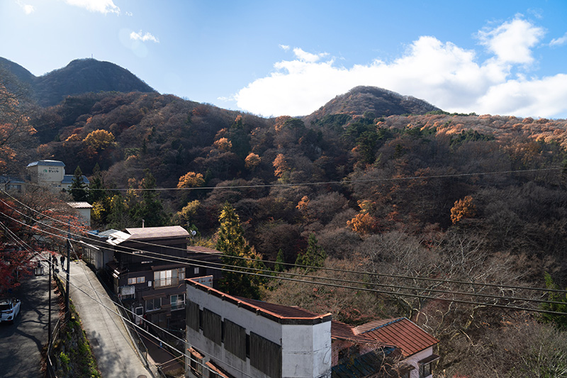 伊香保温泉の山並