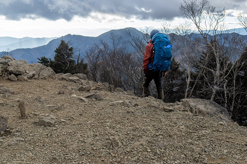 雲取山にて