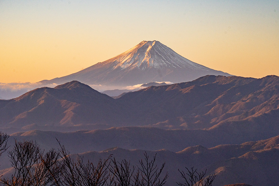 雲取山から富士山