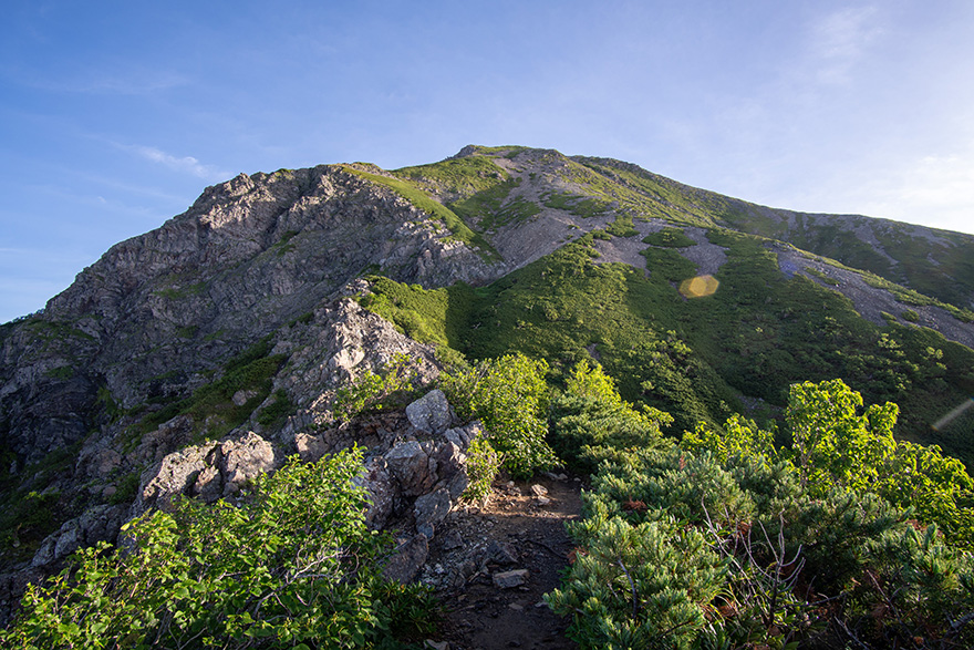 聖岳本峰を目指して