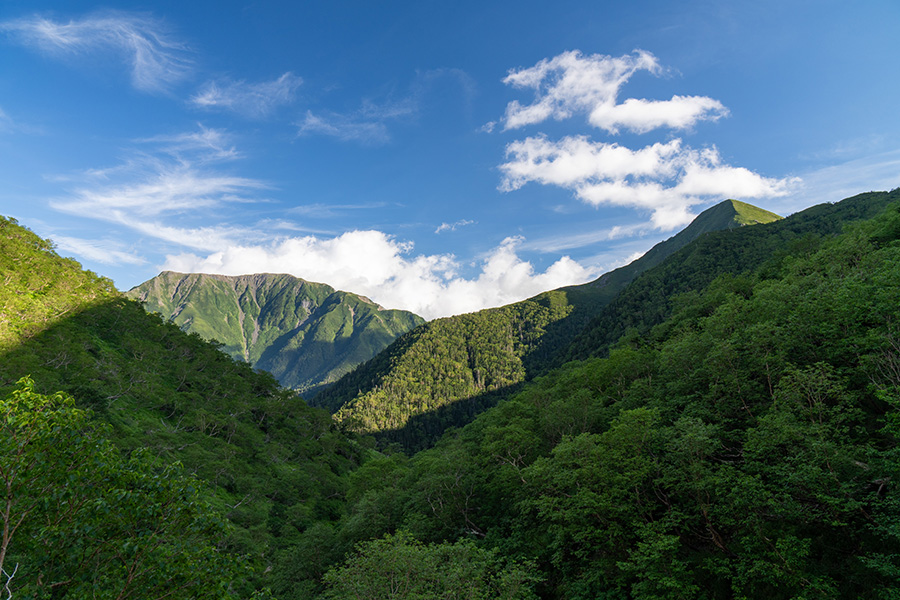 聖岳と中盛丸山