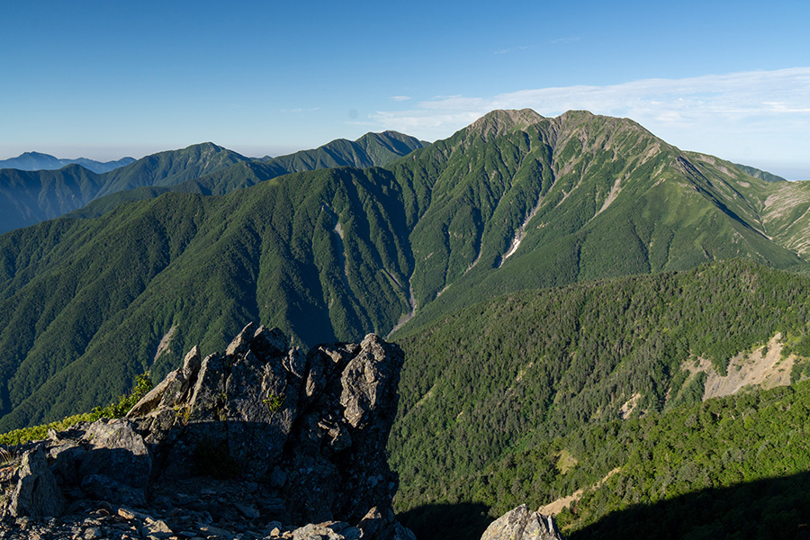 千枚岳から赤石岳