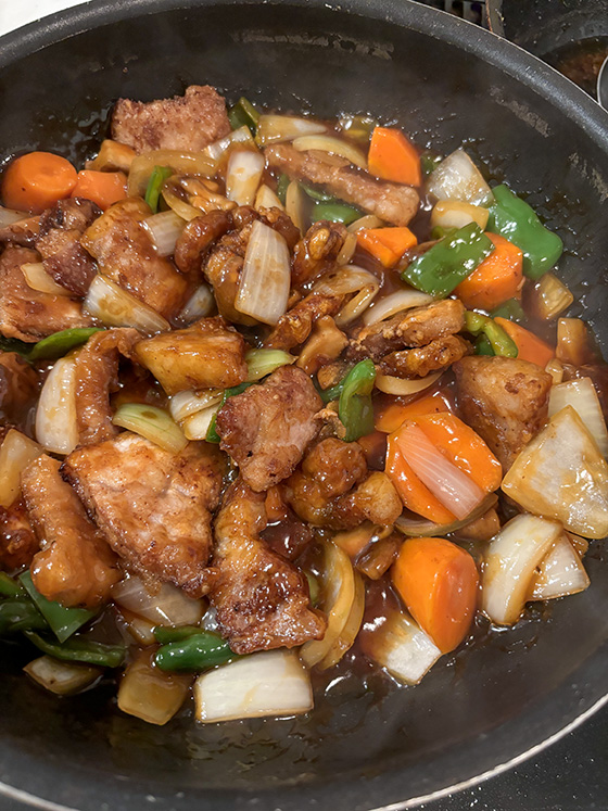 酢豚を作ってみた