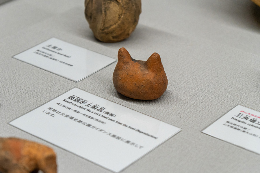 郡山市歴史情報博物館のねこ型土偶