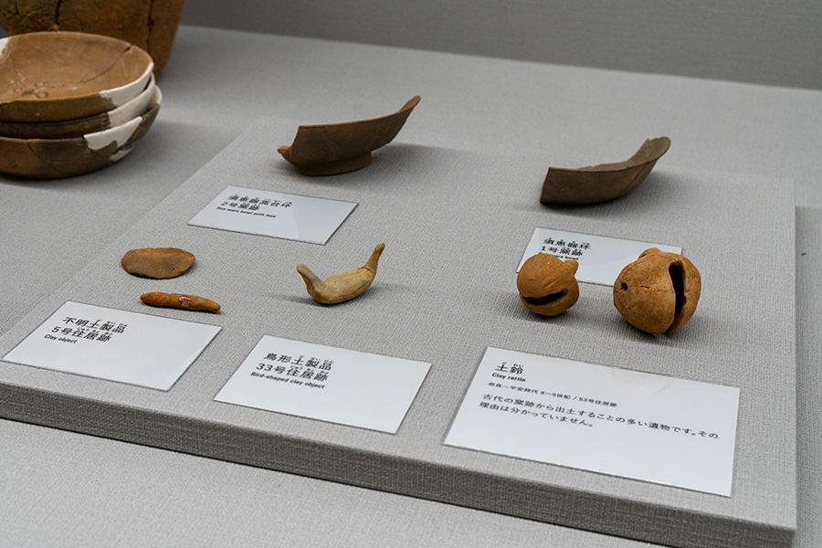 鳥型土製品，土鈴など