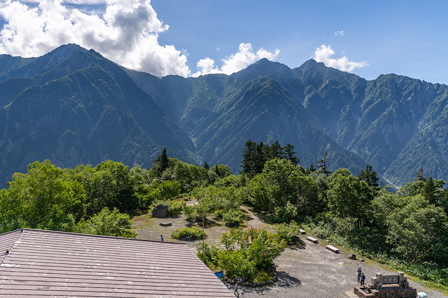 針ノ木岳〜赤沢岳が大きい