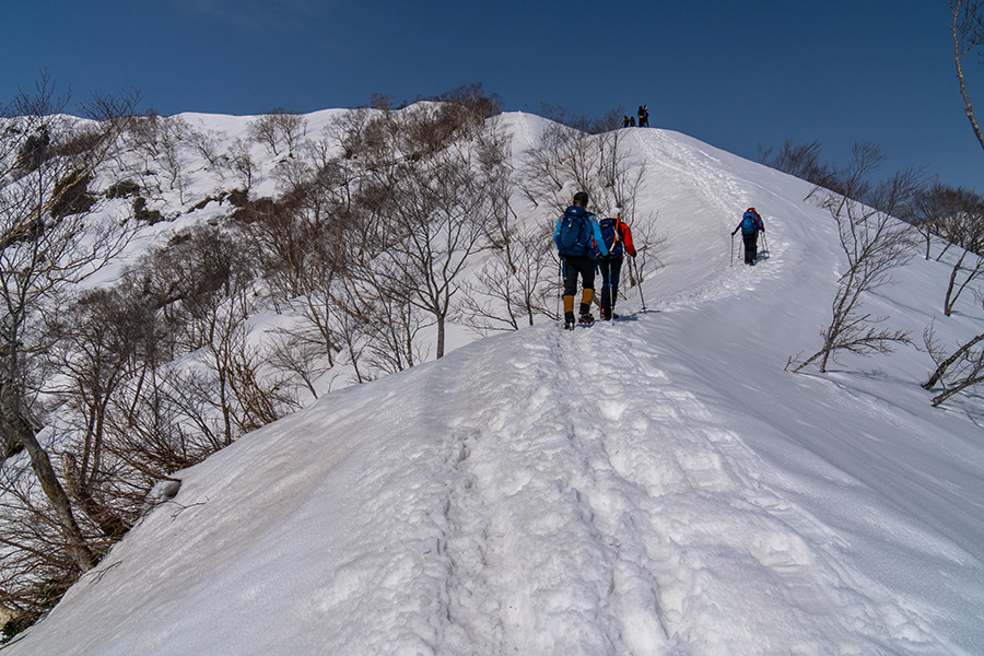 小遠見山へ向かう