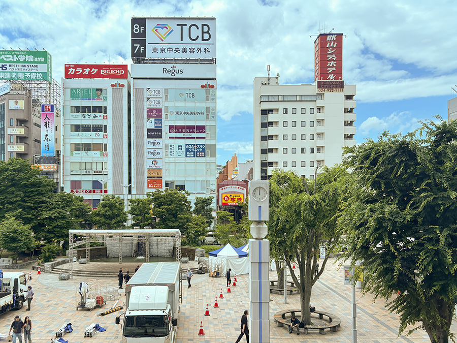 郡山駅構内のドトールにて