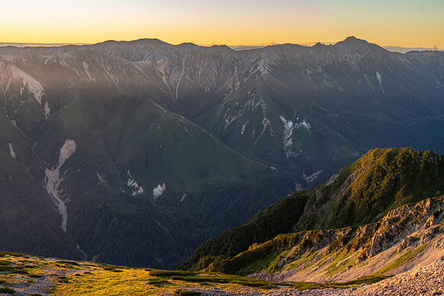 野口五郎岳〜水晶岳