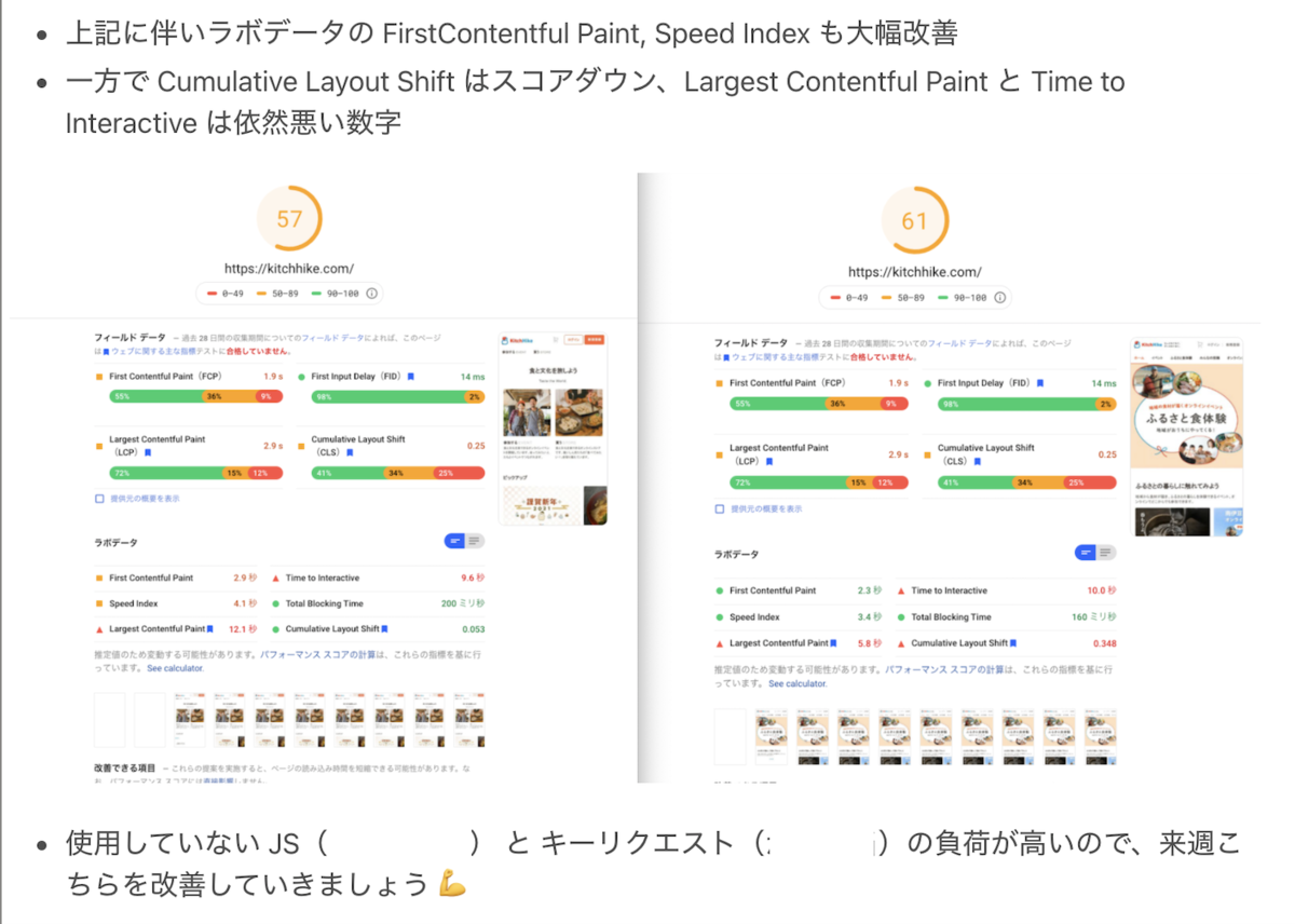振り返り資料の内容