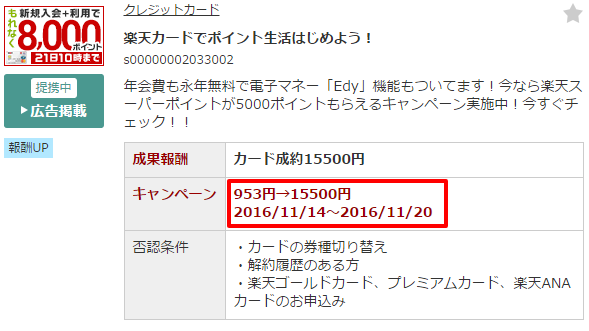 A8ネットのセルフバックで15,500円