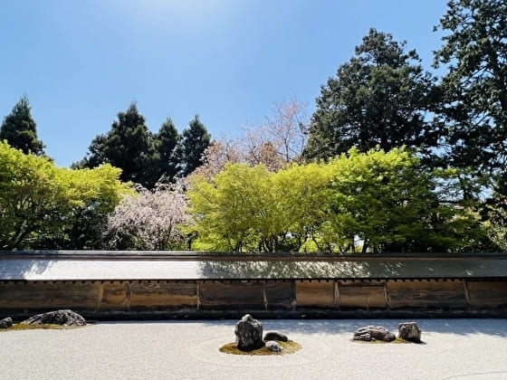 日本の龍安寺の枯山水