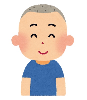 坊主頭の男性