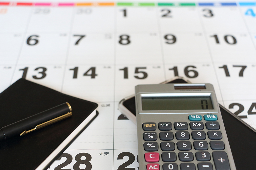 カレンダー・電卓イメージ