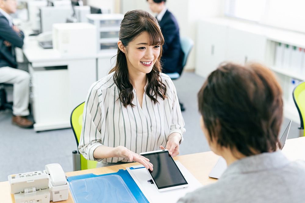 担当者に確認するイメージ