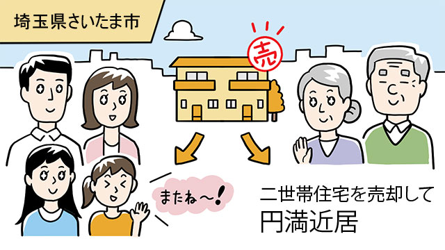 埼玉県さいたま市見沼区Aさん/二世帯住宅を売却。義父母とほどよい近居で、子どもの個室も確保!